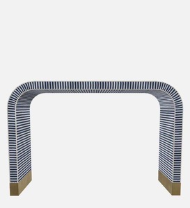 ILAHI's Bone Inlay <b>Table</b> Modern Design Agate Detailing <b>Storage</b> Portable Home Furniture - Product Image 4