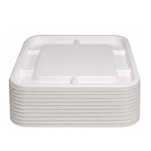 Tazón Redondo para Ensalada de 750 ml, Reciclable, Transparente, Moderno, con Tapa de Bagazo, Envase Desechable Blanco para Alimentos, para Restaurantes y Hogar - Product Image 5