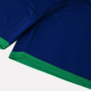 Ensemble de maillots de football personnalisés bleu-vert en polyester respirant pour hommes adultes, service OEM - Product Image 4