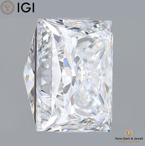 La lueur de mariage 3.00 CT. CVD Lab Grown Princess Cut Diamond 7.93 MM D Color VS1 Clarity IGI Certified for Wedding Center Stone - Product Image 3