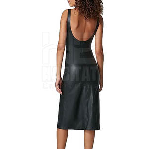 Vestido de Cuero Genuino Elegante para Mujer, Precio al por Mayor, Material de Alta Calidad, Perfecto para Oficina y Fiesta - Product Image 6