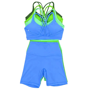Wholesale <b>Women</b> Gym Long Sleeve Yoga Sets Ladies Sport <b>Leggings</b> And High Manufactures Top Gym Sets - Product Image 6