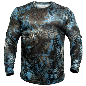 Men's Long Sleeve Camouflage Hunting Shirt 100% Polyester Breathable Sublimation Print Summer Outdoor Wear - Product Image 6