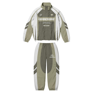 Conjunto Deportivo Unisex de Marca, Estilo Deportivo con Bloques de Color, Poliéster de Secado Rápido, Ropa de Otoño - Product Image 2