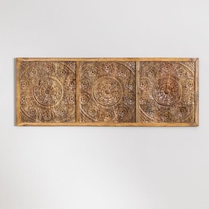 Cabecero Vandana Flux Altis para cama de 150 cm en madera de mango Wiluna - Product Image 3
