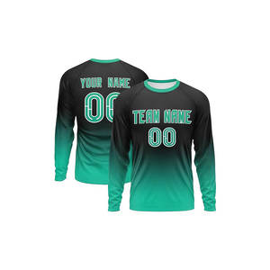 Camiseta Deportiva Ligera de Manga Larga con Nombre y Número Impresos por Sublimación, para Fútbol y Tiro - Product Image 6