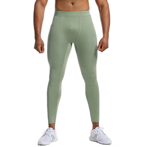 Wholesale High Elastic Quick Dry Breathable Gym <b>Tights</b> Skinny Color fast Sports <b>Men's</b> Running Leggings - Product Image 5