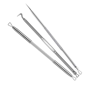Aiguille à acné professionnelle en acier inoxydable, outil de suppression des points noirs, extracteur de boutons multifonction, équipement de beauté - Product Image 2