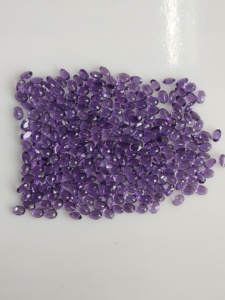 Natural <b>African</b> Amethyst 3.5x2.5MM Oval Cut Purple Best Quality Loose Gemstone for Jewelry Making - Product Image 2