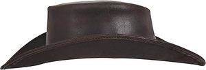 RABUSH SPORTS Side Winder Chapeau en cuir unisexe pour adultes, style européen et américain, modulable, à large bord, toutes saisons - Product Image 4