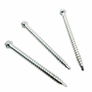 Boulons en acier inoxydable métriques M3 M4 M5 M10 M12 vis autotaraudeuses personnalisées vis à bois avec tête hexagonale multi-finition zinguée - Product Image 2