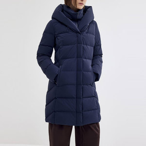 <b>Women</b> Double Layer Puffer <b>Jacket</b> Solid Long Coat Bubble <b>Warm</b> Wool Inner Thick Padding Slim Fit <b>Winters</b> Patchwork Quilted Coat - Product Image 5