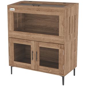 Terrario Impilabile in Plastica da 60,5 Galloni con Apertura Superiore e Fori di Ventilazione per Draghi Barbuti, Lucertole, Serpenti, Criceti - Product Image 1