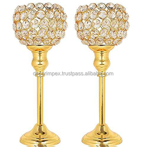 <b>Crystal</b> Tea Light Shahi Pakeeza <b>Candle</b> Holder Stand for Christmas Home Decor and Table Centrepieces - Product Image 4