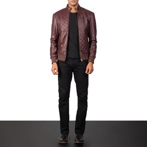 New Fashion Men <b>Leather</b> <b>Jacket</b> Zipper Style <b>Real</b> <b>Leather</b> <b>Jacket</b> for Men Best top quality Quality <b>Leather</b> <b>Jacket</b> Quality - Product Image 4