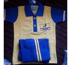 Polo en coton imprimé unisexe pour enfants, tenue décontractée pour l'école primaire et secondaire, uniforme scolaire avec col, couleur perroquet - Product Image 3