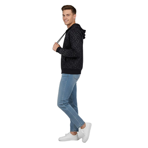 Sweat à capuche personnalisé à coupe classique avec strass, look tendance et premium, razer impex, respectueux de l'environnement, pour un style streetwear ou décontracté pour hommes - Product Image 2