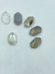 Pierre précieuse naturelle de labradorite, pierre authentique de labradorite grise avec reflets bleus, 11,70 carats, 9 pièces pour la fabrication de bijoux - Product Image 4