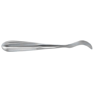 Elevador periostal Crego 8 con mango totalmente curvado, hoja de 7 mm, acero inoxidable alemán de primera calidad, instrumento quirúrgico manual, CE - Product Image 6