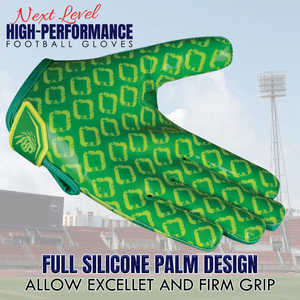 Nouveauté - Gants de football américain d'hiver vert - Personnalisables - Doigts entièrement couverts - Étanches - Écran tactile - Unisexe - Sports de plein air - Product Image 3