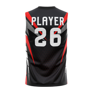 Maillot d'entraînement pour homme en polyester respirant 100 %, imprimé par transfert thermique personnalisé, anti-transpiration, antibactérien, séchage rapide, taille plus - Product Image 3