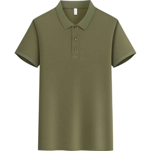 Camisa de Golf de Punto para Hombre al por Mayor, Manga Corta, Bordado Personalizado, Diseño Sólido, Polo Casual - Product Image 2