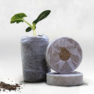 Peat moss pellet for garden seedling cocopeat pellets <b>vegetable</b> <b>planter</b> seed starter disc plugs - Product Image 3