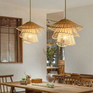 Lámpara Colgante de Mimbre de Ratán Tejida a Mano de Proveedor Vietnamita, Luz de Mimbre para Decoración de Comedor de Restaurante - Product Image 5