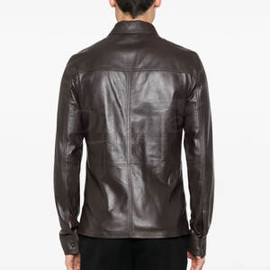 Chemise en cuir pour homme taille adulte, vente chaude, chemise en cuir pour homme taille personnalisée, chemise en cuir pour homme en vente en ligne - Product Image 4