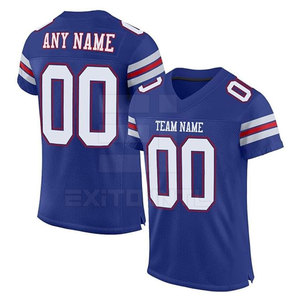 <b>Men</b> Anti-UV Breathable Polyester Football Jersey Custom Team Logo Name Number OEM Digital Print Uniform Short Sleeve Customized - Product Image 3
