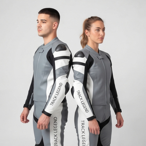 Traje de Cuero para Motociclista, Traje de Carreras Personalizado para Motociclistas, Hombres y Mujeres, Traje de Pista de Cuero Personalizado - Product Image 4