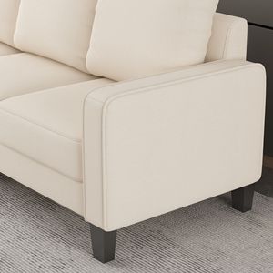 Moderno divano in tessuto Beige per soggiorno mobili eleganti - Product Image 6