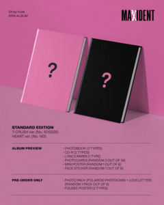 Stray Kids MAXIDENT T CRUSH HEART Version Aléatoire Version Officielle CD K-Pop - Product Image 2