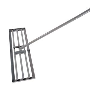 Rastrello in Metallo Resistente per Giardino, Cortile, Terreni Agricoli, Campi da Golf, Livellamento di Sabbia e Compost con Manico Lungo 79,5 cm - Product Image 6