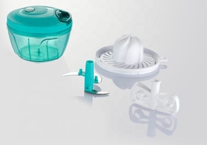 Hachoir à tirer de qualité supérieure avec 3 lames en acier inoxydable cordon solide coupe pratique pour outil de cuisine rapide oignon ail fruits légumes - Product Image 5