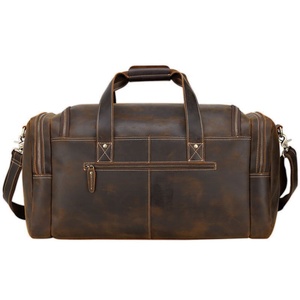 Large Leather Duffle <b>Bag</b> Vintage Luggage <b>Men</b> Travel Weekender for Man Women Gift for Him Her LTG-0091 - Product Image 2