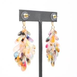 Pendientes de Resina Hechos a Mano Ecológicos con Diseño de Hojas Explosivas de Colores, Diseño Simple y Exagerado para Mujer - Product Image 6