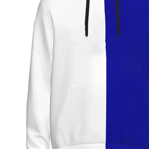 Sweat-shirts B2B personnalisables avec logos bleus et blancs pour sororités et fraternités, en molleton de coton, décontractés, pour l'automne, coupe classique, avec poches - Product Image 3