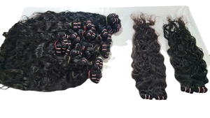 TRP HAIR EXPORT 100% Naturel Haute Qualité Cheveux Indiens Remy Vierge Ondulés/Lisses Crépus Double Trame Faite à la Machine Extension de Cheveux 100% Naturels - Product Image 2