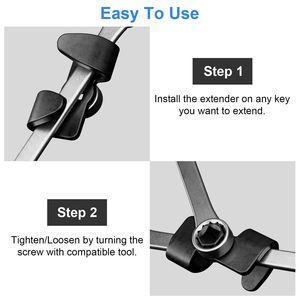 Llave de extensión universal de 1/2 pulgada y 21 mm para tuercas y pernos apretados, herramienta para aflojar y apretar. - Product Image 6