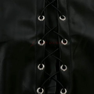 Minifalda de Cuero Casual Transpirable para Mujer con Logotipo y Diseño Personalizados - Pedidos al por Mayor de Alta Calidad para Venta en Línea - Product Image 4