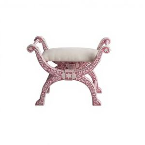 Fauteuil de loisirs en os incrusté de nacre fait à la main, style moderne, salle à manger, salon, fabrication indienne, haute qualité - Product Image 6