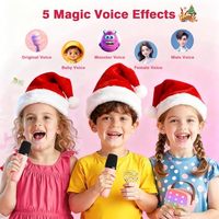 Microphone sans fil 2.4G pour enfants, microphone de karaoké professionnel, microphone portable sans fil pour appareils compatibles Shure