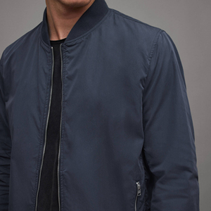 Hot Selling <b>Men</b> Custom Winter Zipper Stand Collar Solid Sporty Bomber Quilted <b>Jacket</b> Outdoor Waterproof <b>Nylon</b> Heated <b>Men</b> <b>Jackets</b> - Product Image 3