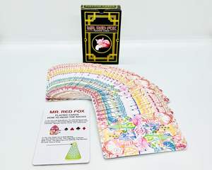 Juego de Cartas Mágicas con Marcas Ocultas MR. RED Fox, Juego de 2 Paquetes para Identificación de Cartas, Truco de Mentalismo - Product Image 1