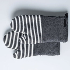 Mitaines de cuisine résistantes à la chaleur, gants de cuisine de sécurité, 100% coton, mitaines de cuisine - Product Image 5