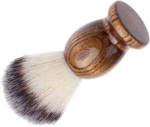 Barber Pro Men Shaving Face Hair Cleaning Brush Wood Handle Pig Hair Bristle Synthetic Finger Beard Brush Grooming Shaving Brush - Product Image 4