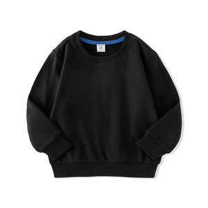เสื้อสเวตเชิ้ตเด็กสั่งทำพิเศษ ผ้าฝ้าย 100% คอกลม แขนยาว สีพื้น เสื้อผ้าเด็กขายส่ง รับผลิตแบบ OEM - Product Image 2