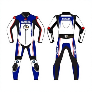 Traje de Motociclismo de Piel de Vacuno/Canguro Ramaha Dyton, Mono de Carreras, Traje de Motociclista con Protección OEM CE - Product Image 1