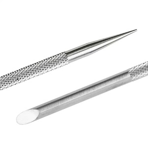 Herramienta Empujadora de Cutículas de Acero Inoxidable de Doble Punta, Plana y Redondeada, para Manicura, Reutilizable - Product Image 3
